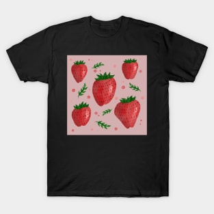 Strawberry Pattern T-Shirt